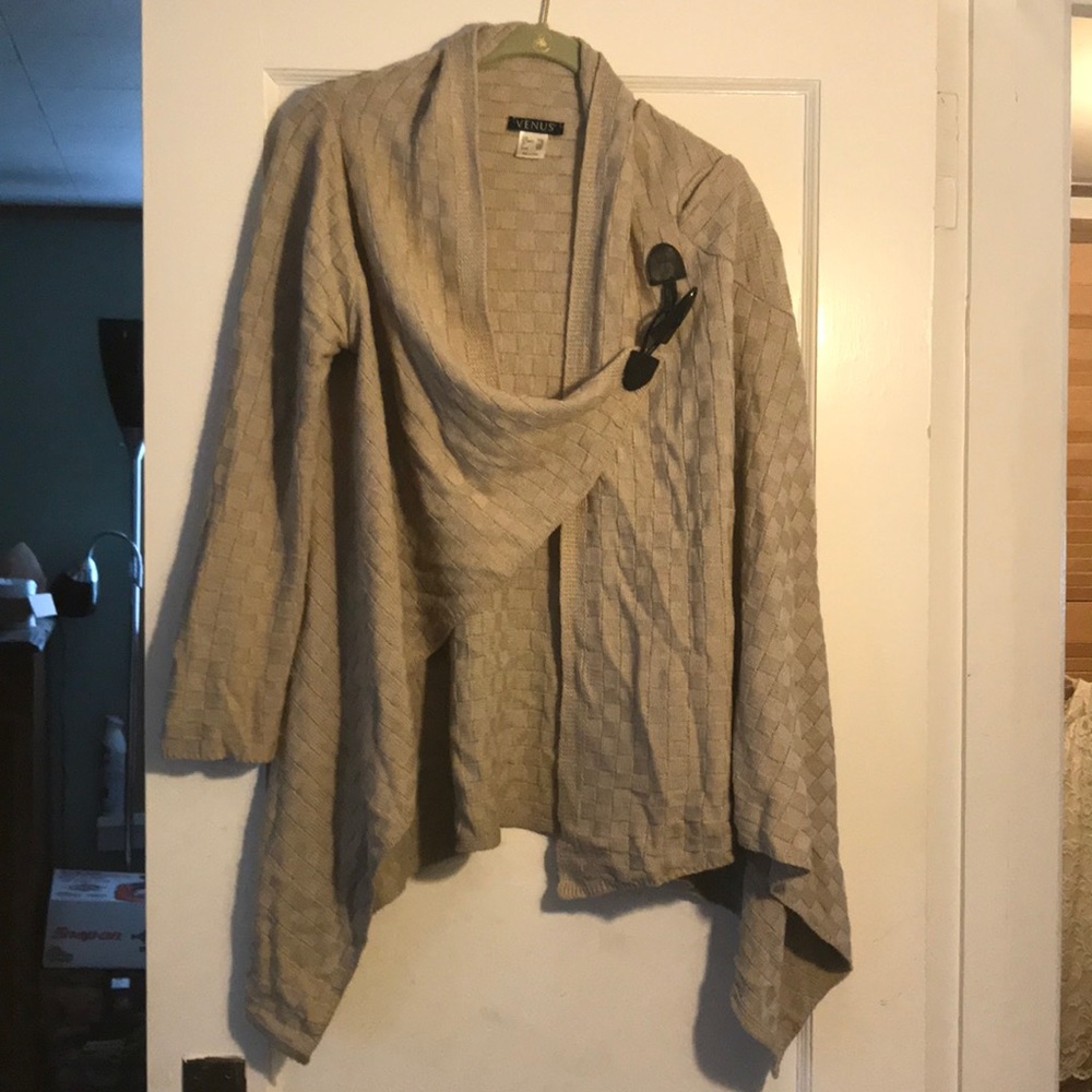 Tan cardigan